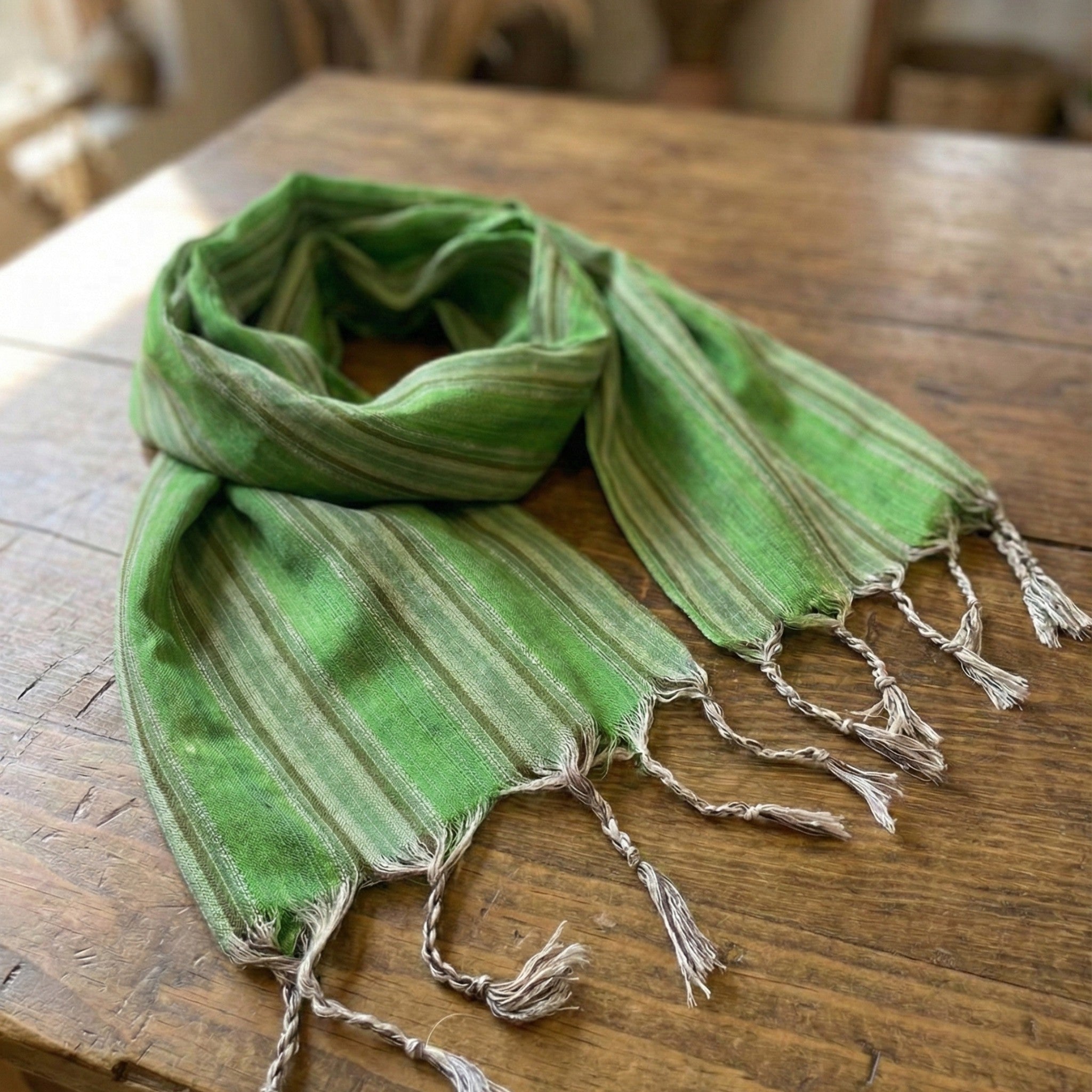 Antakya Handwoven Silk Scarf – Limited Edition – Dervis Natural