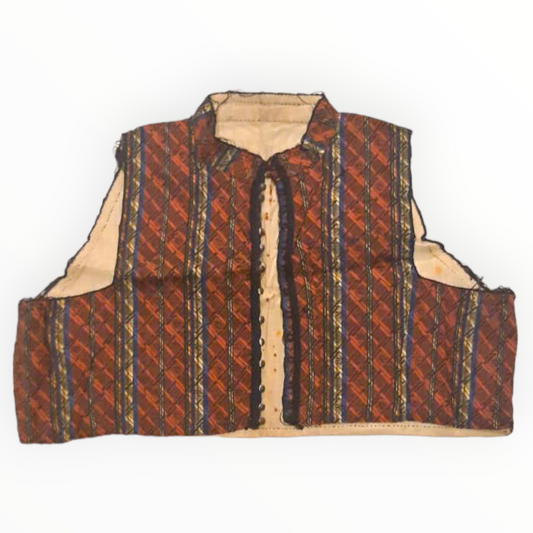 Antique Ottoman Anatolian Cropped Vest - Turkish Folk Cepken