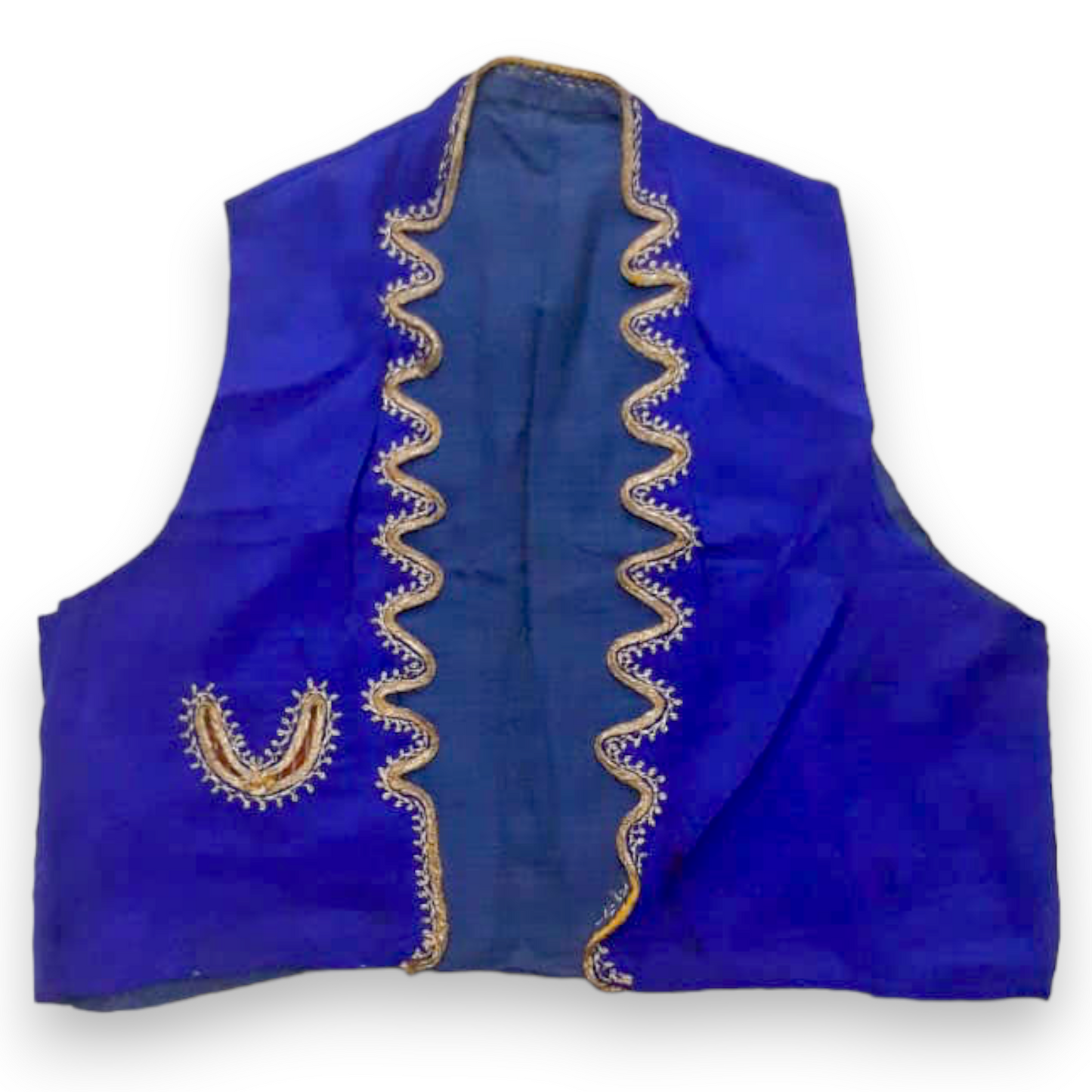 Antique Ottoman Anatolian Cropped Vest - Turkish Folk Cepken