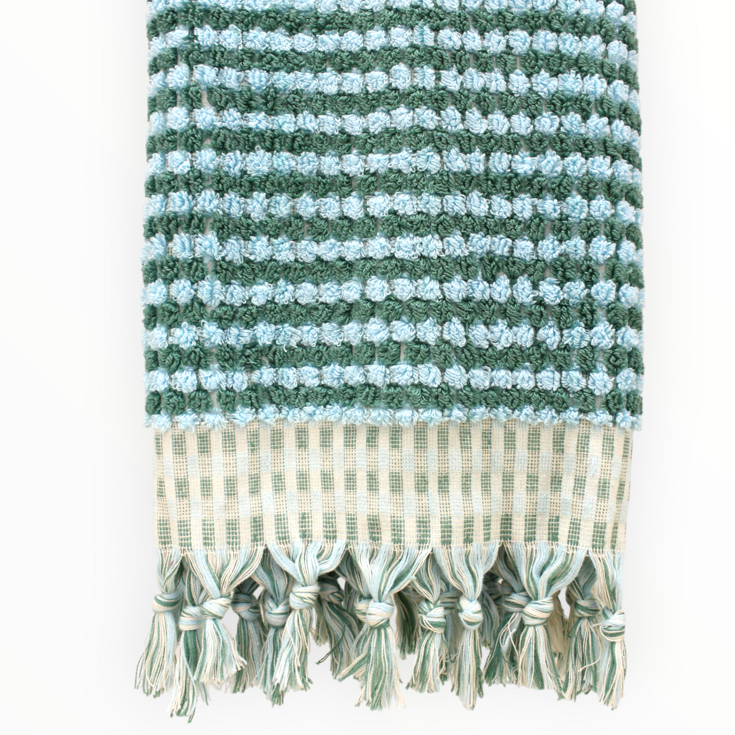 Designer Natural Cotton Hand-Woven Turkish Terry Hammam Towel