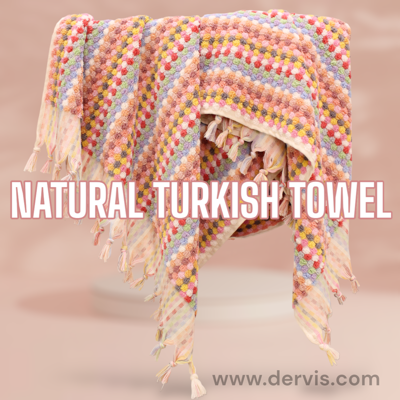 Coral Diamond Turkish Towel - Hamam Square
