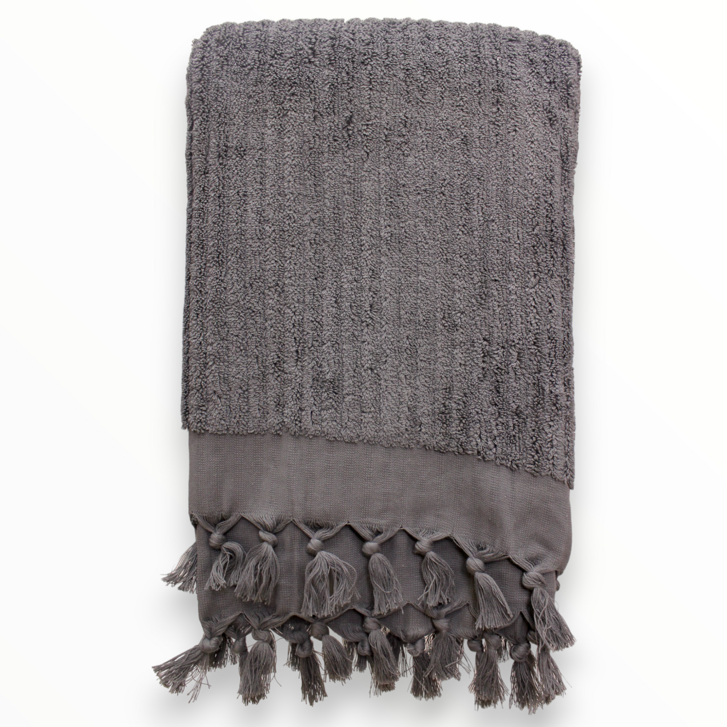 Elegant Natural Cotton Hand-Woven Turkish Terry Hammam Towel