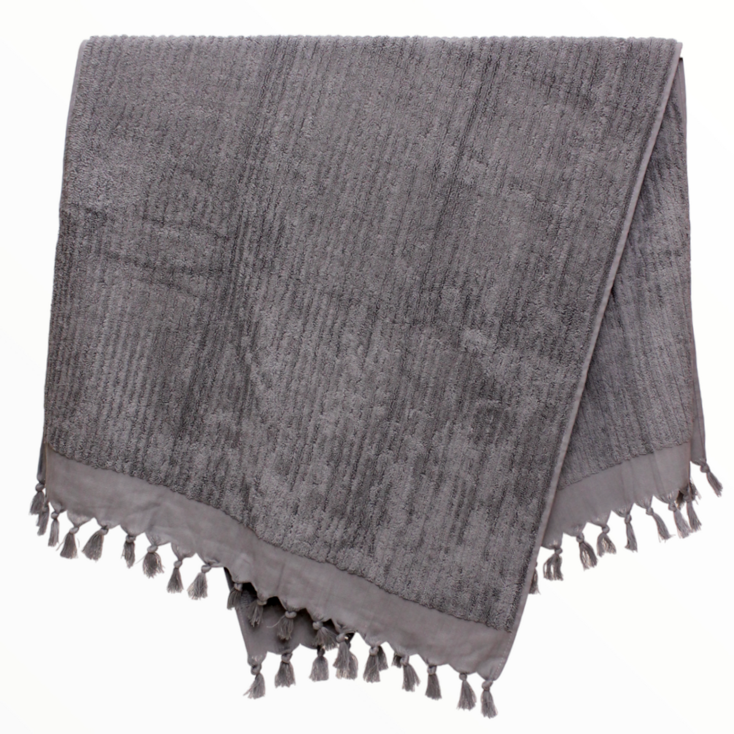 Elegant Natural Cotton Hand-Woven Turkish Terry Hammam Towel