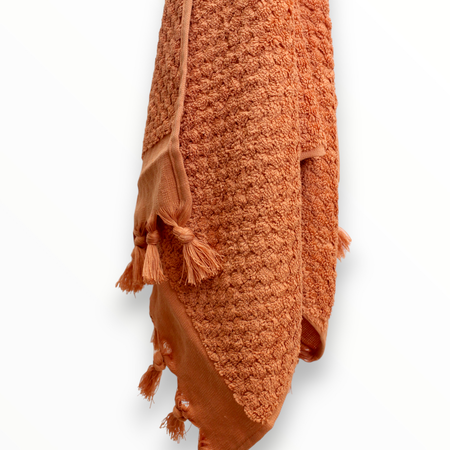 Elegant Natural Cotton Hand-Woven Turkish Terry Hand Towel