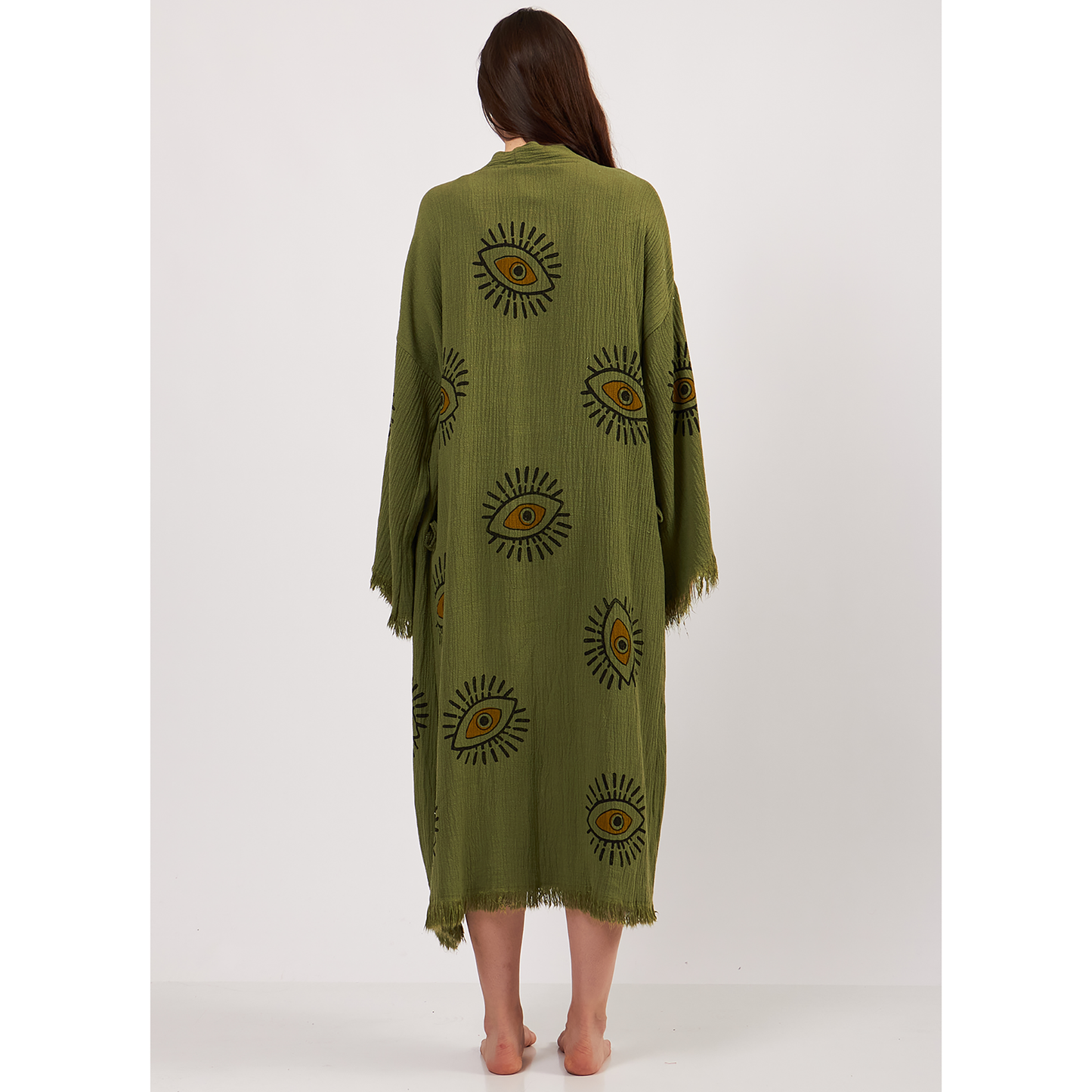 Evil Eye Turkish Towel Kimono Kaftan Bathrobe