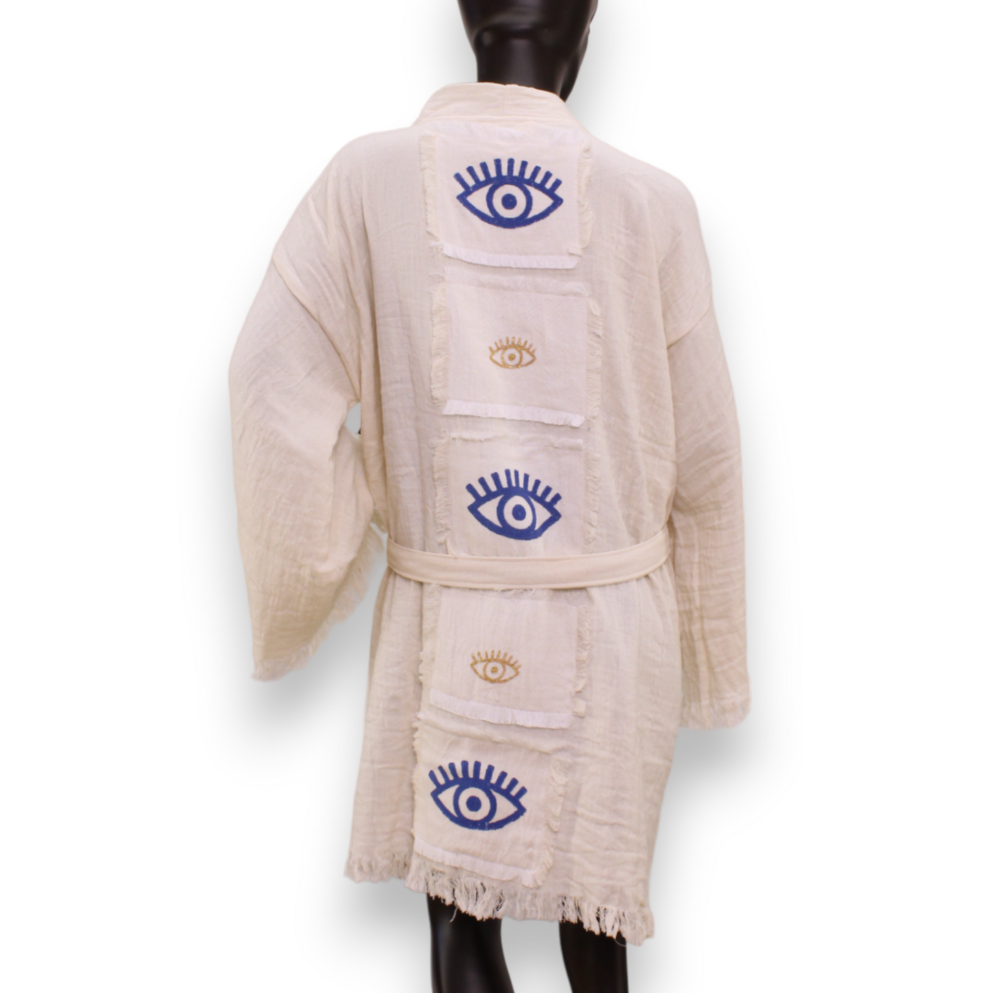 Evil Eye Turkish Towel Kimono Kaftan Bathrobe