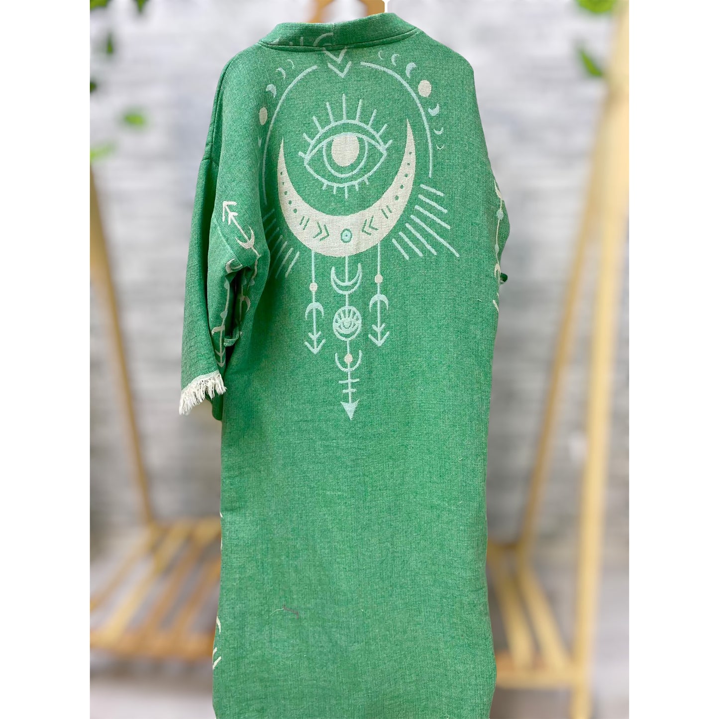 Evil Eye Turkish Towel Kimono Kaftan Bathrobe