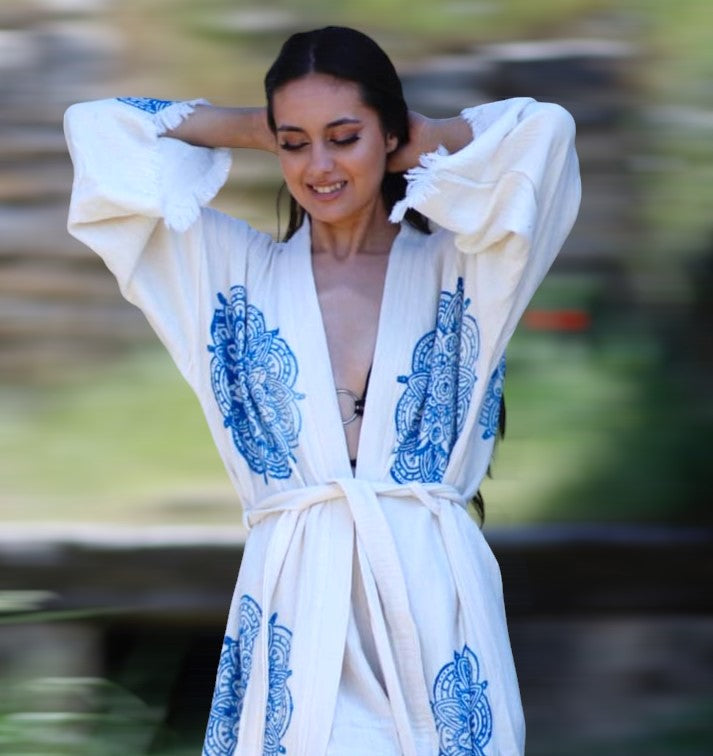 Turkish Towel Kimono Kaftan Bathrobe