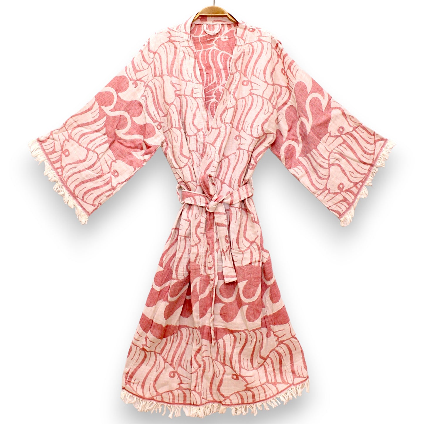 Hand-Made Turkish Towel Kimono Robe Kaftan