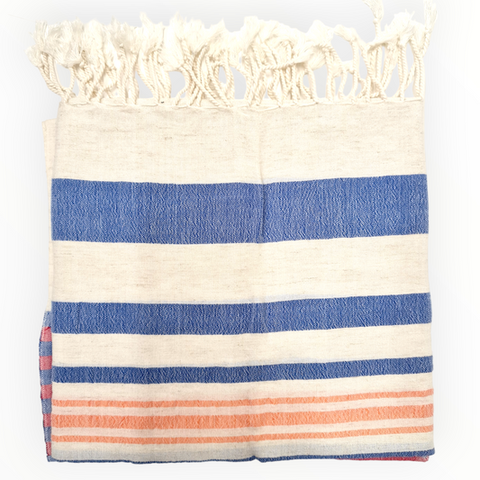 Hand-Woven Linen Turkish Towel Hammam Towel