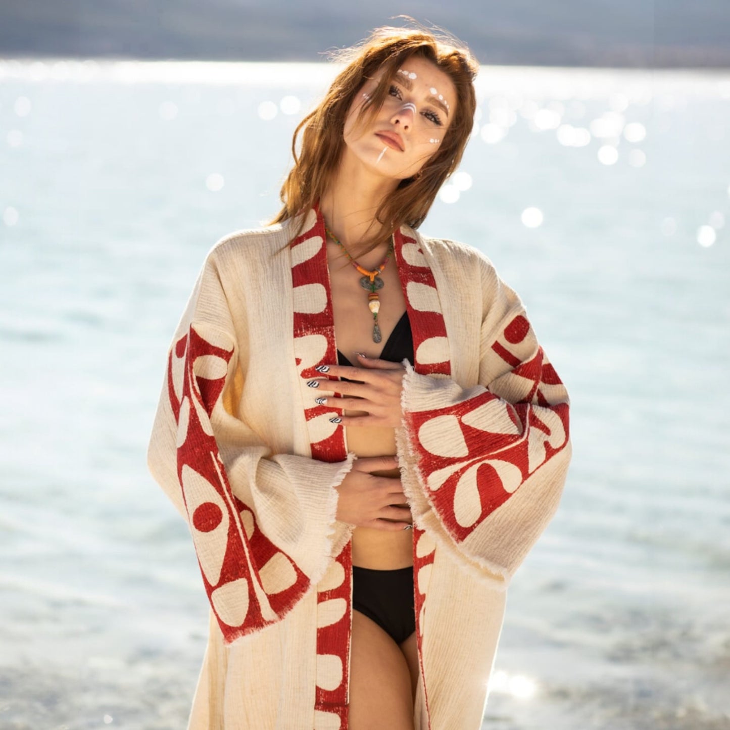 Hand Woven Linen Kimono Robe