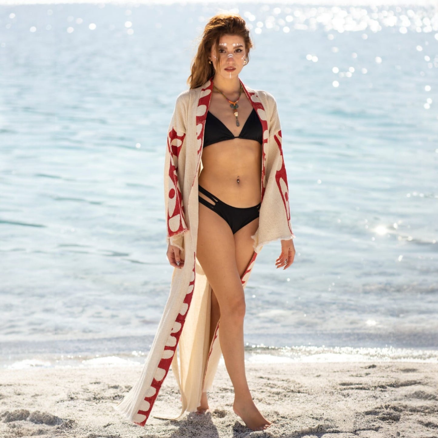 Hand Woven Linen Kimono Robe