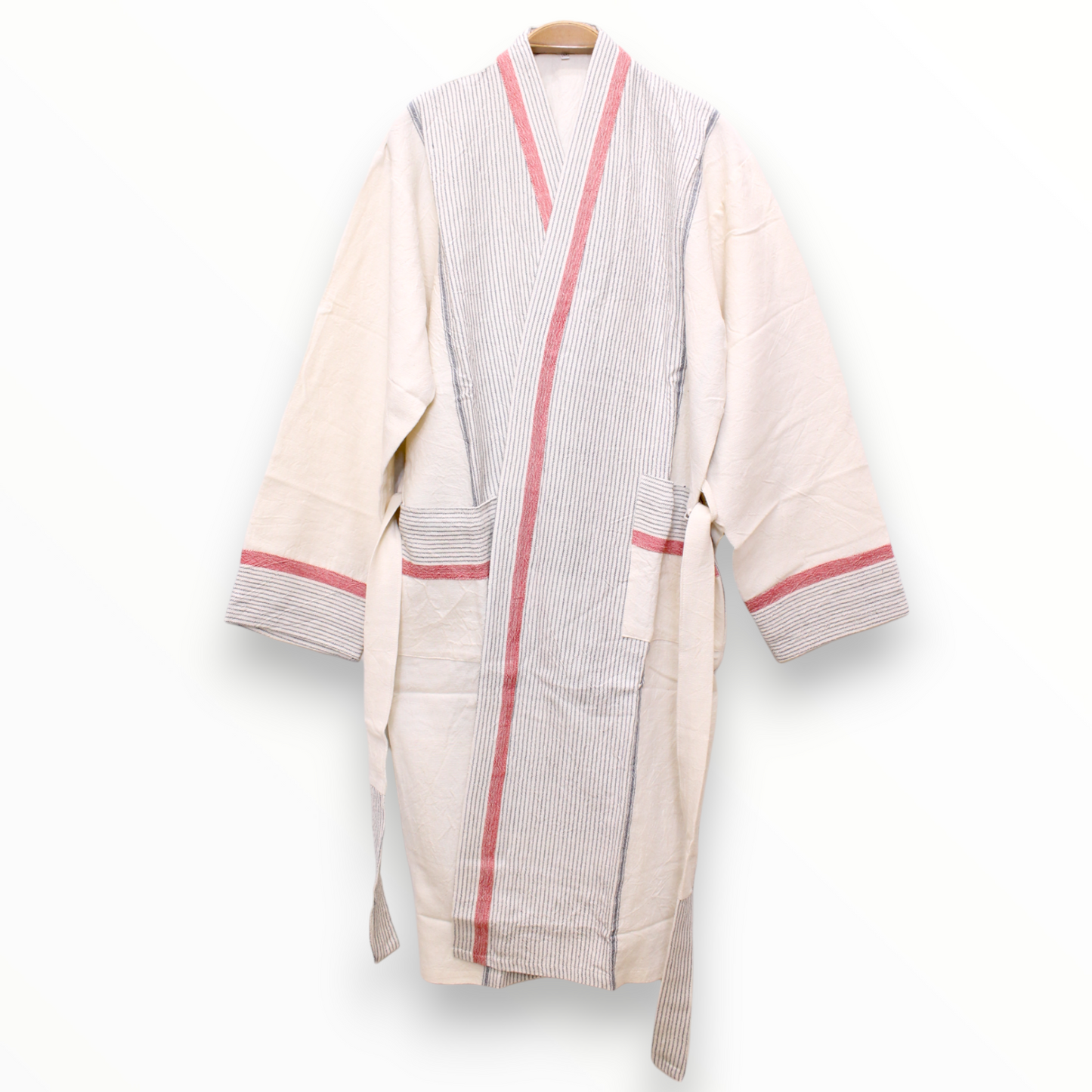Hand Woven Linen Unisex Turkish Towel Pestemal Bathrobe