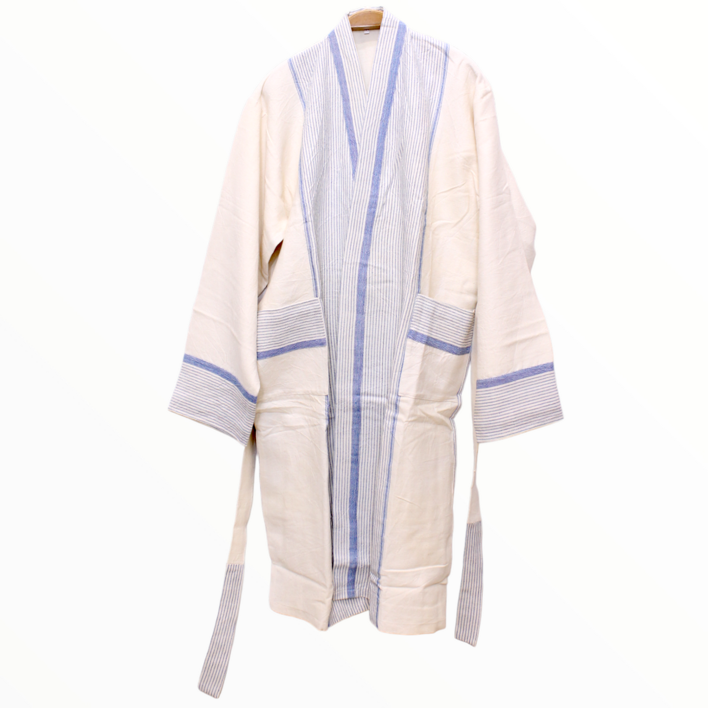 Hand Woven Linen Unisex Turkish Towel Pestemal Bathrobe