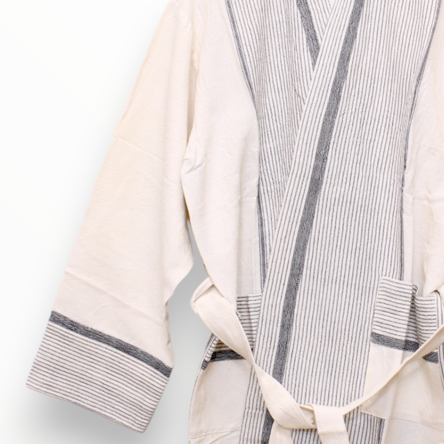 Hand Woven Linen Unisex Turkish Towel Pestemal Bathrobe