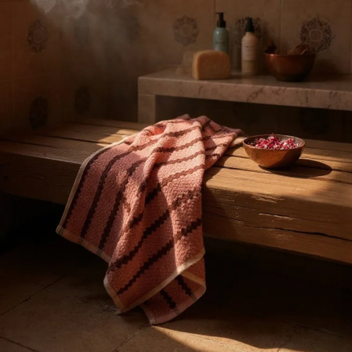 Handmade Natural Cotton Turkish Hand Towel – Stripe Collection