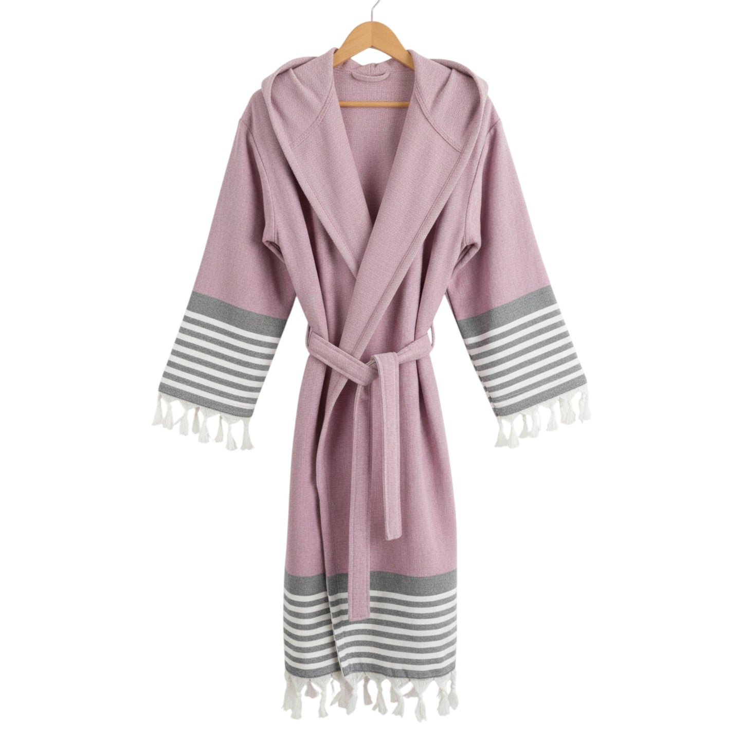 Handwoven Dual-Sided Turkish Cotton Bathrobe – Terry & Pestemal
