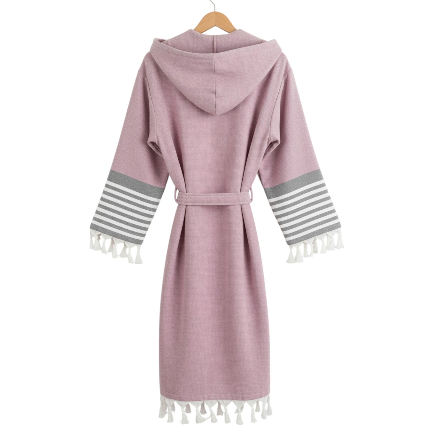 Handwoven Dual-Sided Turkish Cotton Bathrobe – Terry & Pestemal