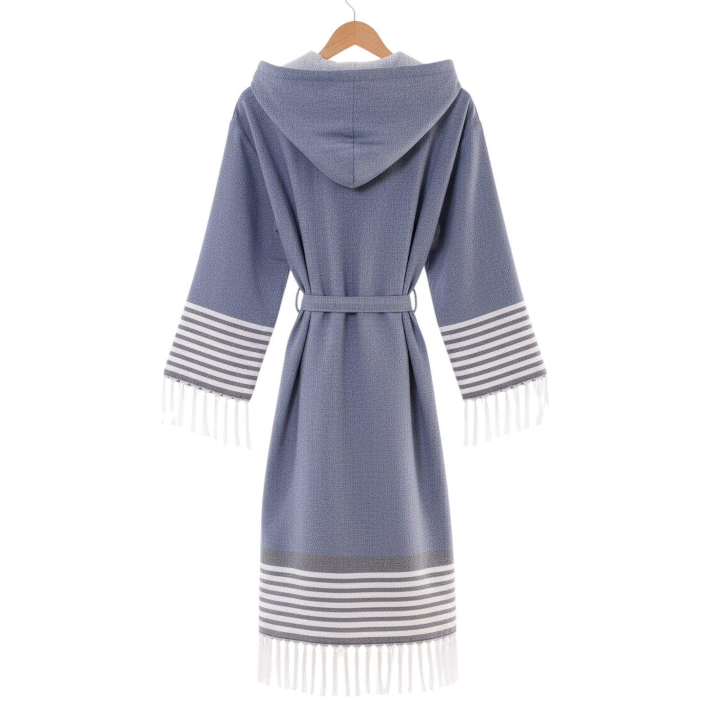 Handwoven Dual-Sided Turkish Cotton Bathrobe – Terry & Pestemal