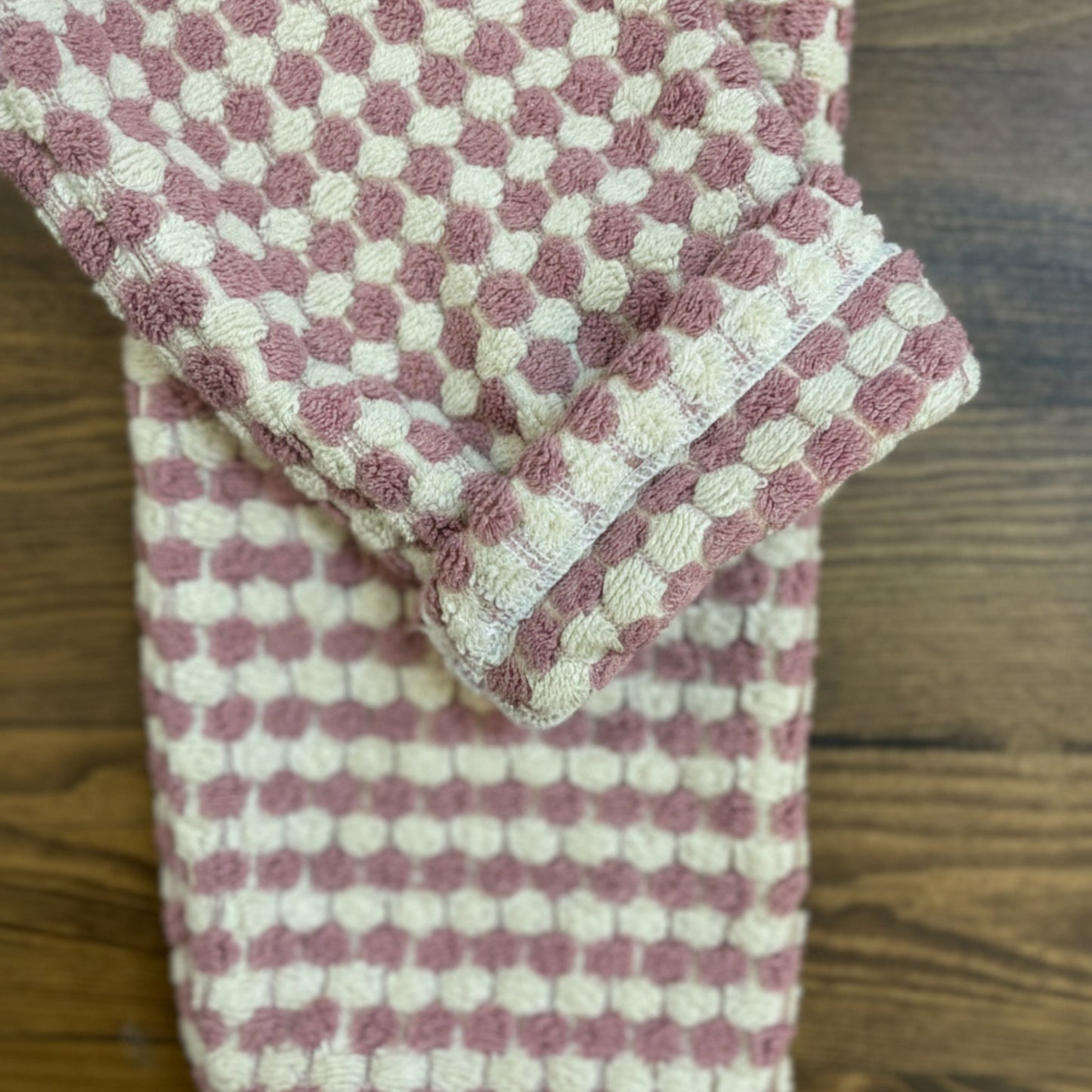 Handwoven Natural Turkish Cotton Terry Kids Bathrobe – PomPom Design Rose Pink