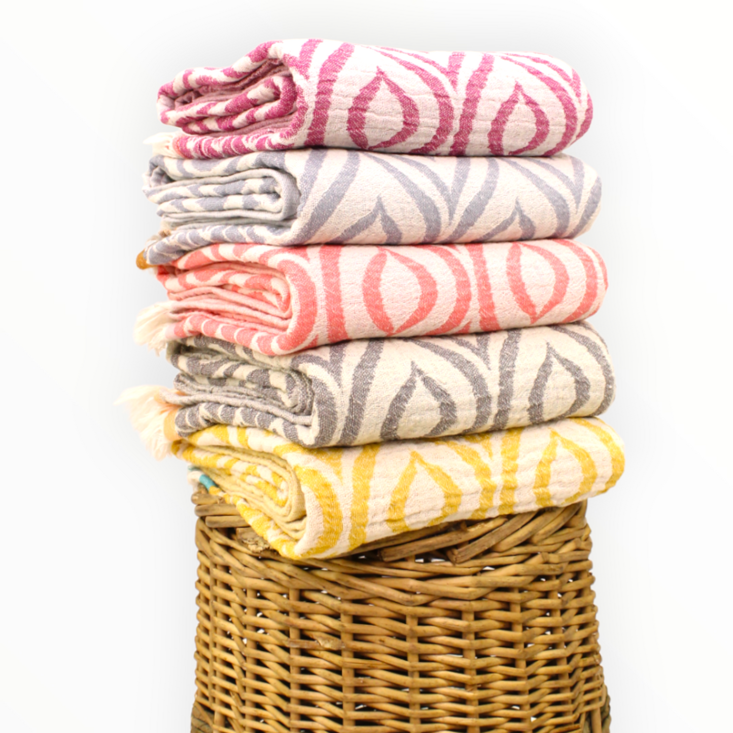 Ikat Design Turkish Towel Pestemal Peshtemal, Beach Towel
