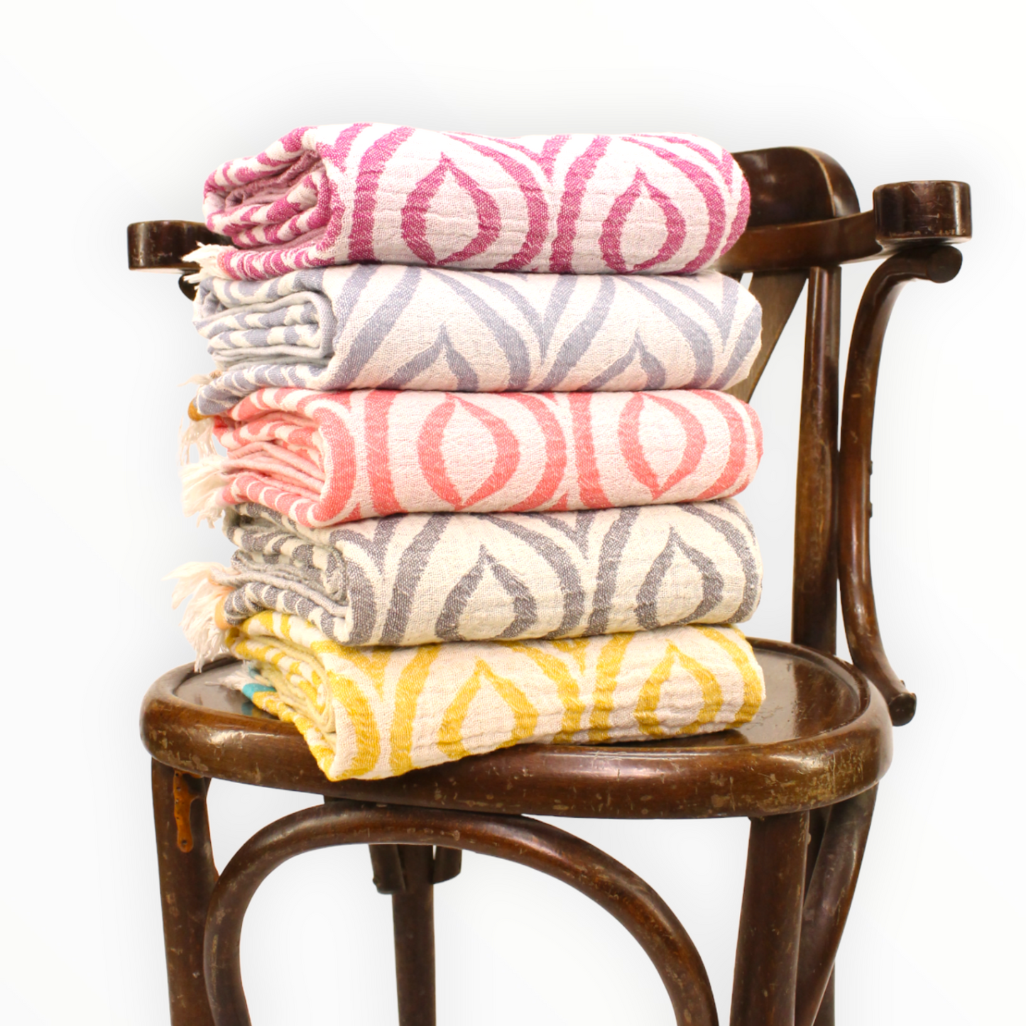 Ikat Design Turkish Towel Pestemal Peshtemal, Beach Towel