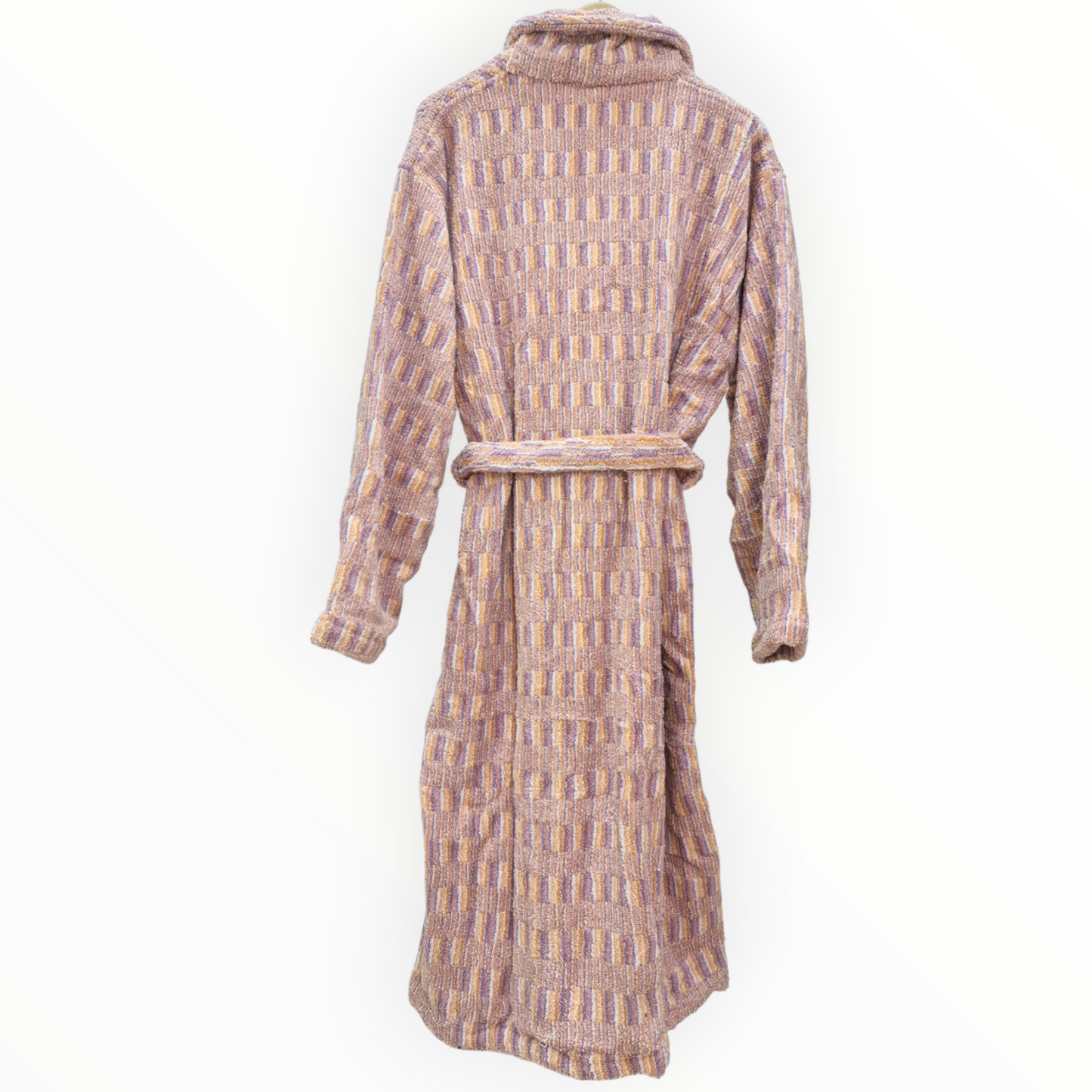 Natural Cotton Hand-Woven Unisex One Size Terry Towel Bathrobe