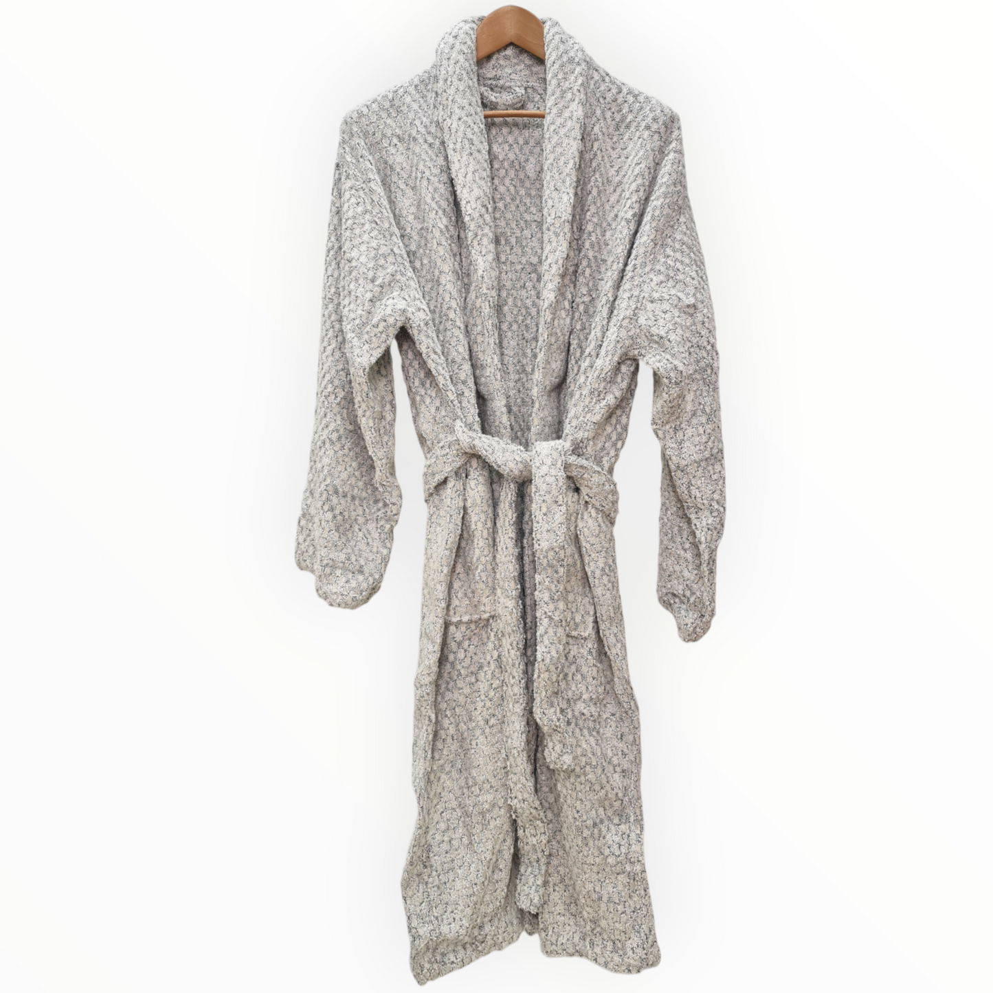 Natural Cotton Hand-Woven Unisex One Size Terry Towel Bathrobe