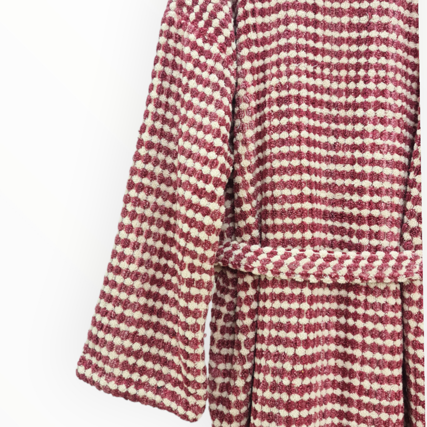 Natural Cotton Hand-Woven Unisex One Size Terry Towel Bathrobe