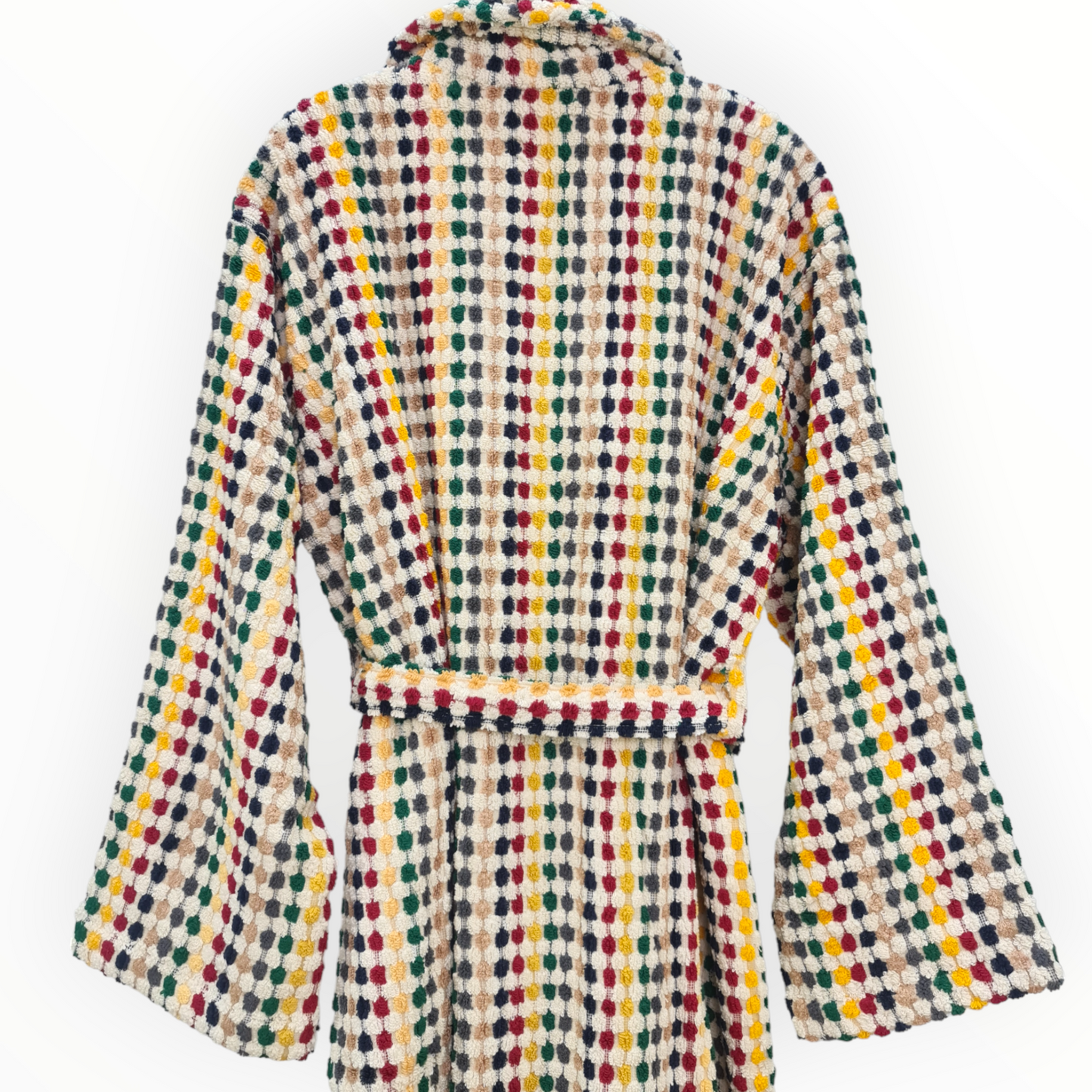 Natural Cotton Hand-Woven Unisex One Size Terry Towel Bathrobe