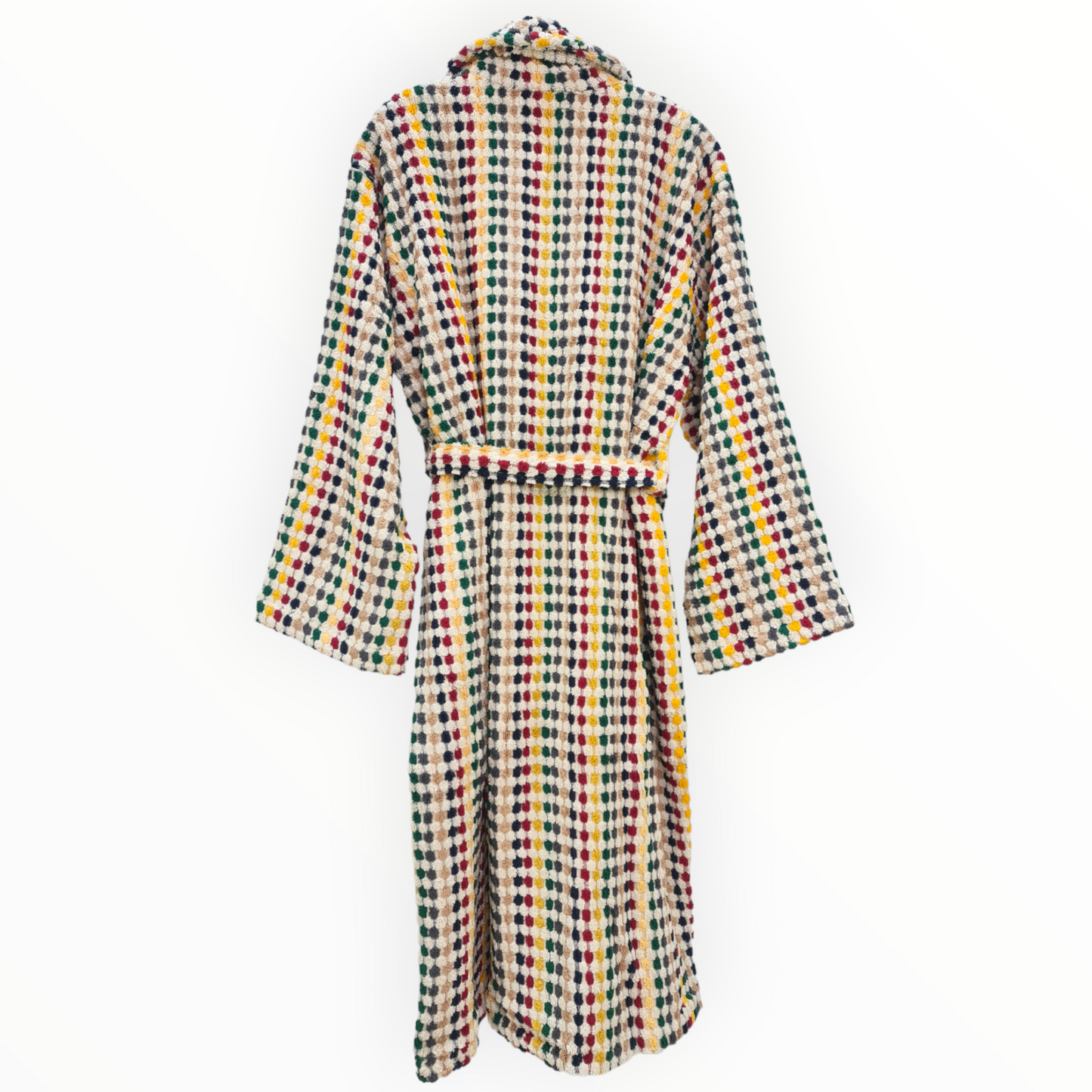Natural Cotton Hand-Woven Unisex One Size Terry Towel Bathrobe