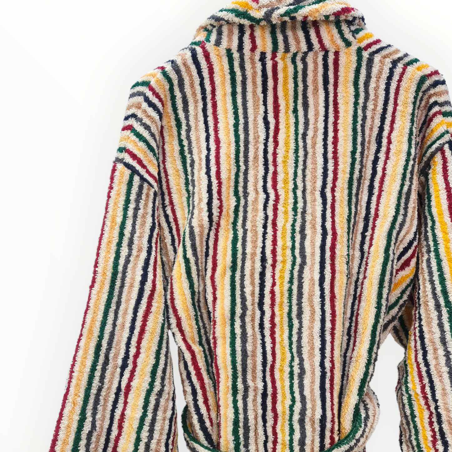 Natural Cotton Hand-Woven Unisex One Size Terry Towel Bathrobe