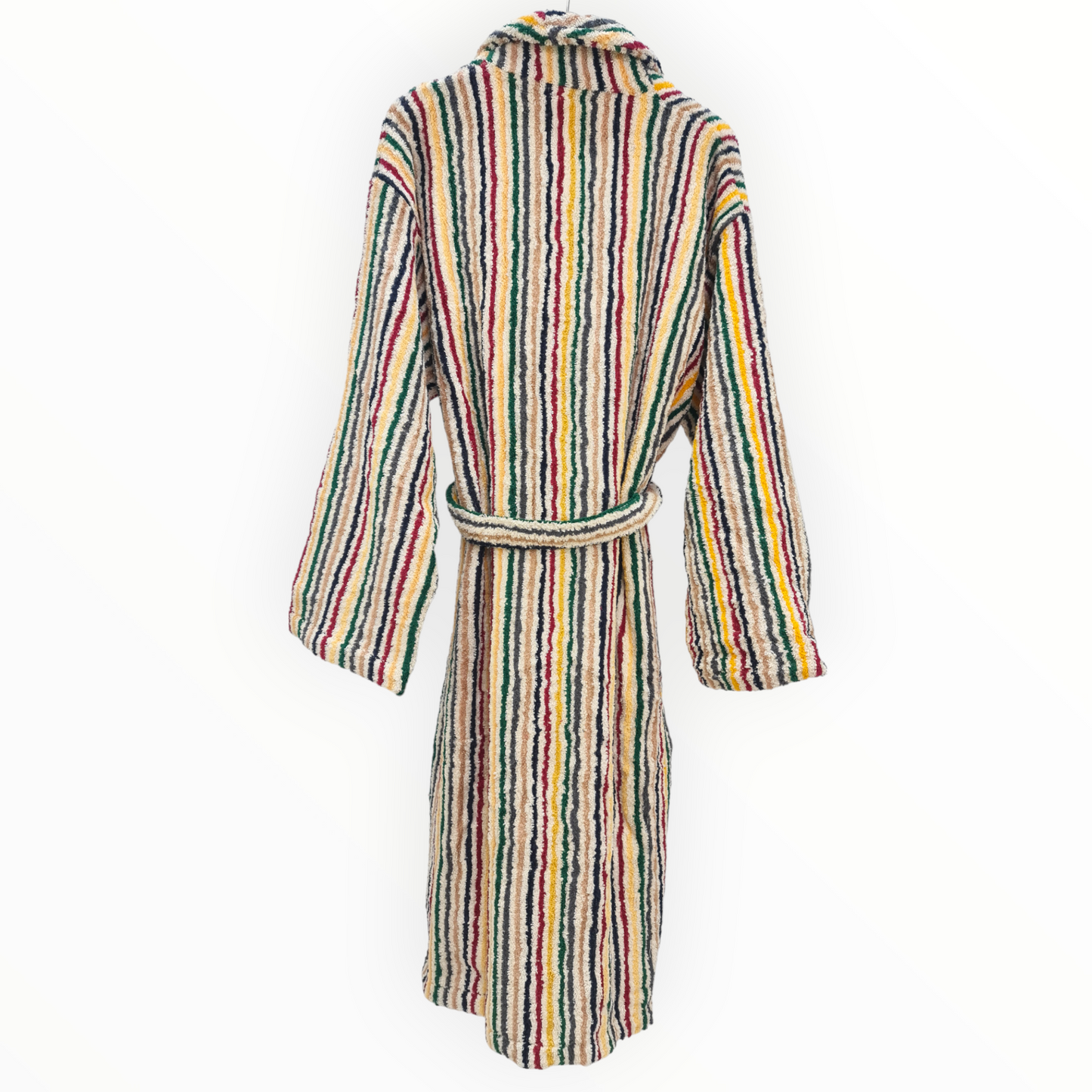Natural Cotton Hand-Woven Unisex One Size Terry Towel Bathrobe