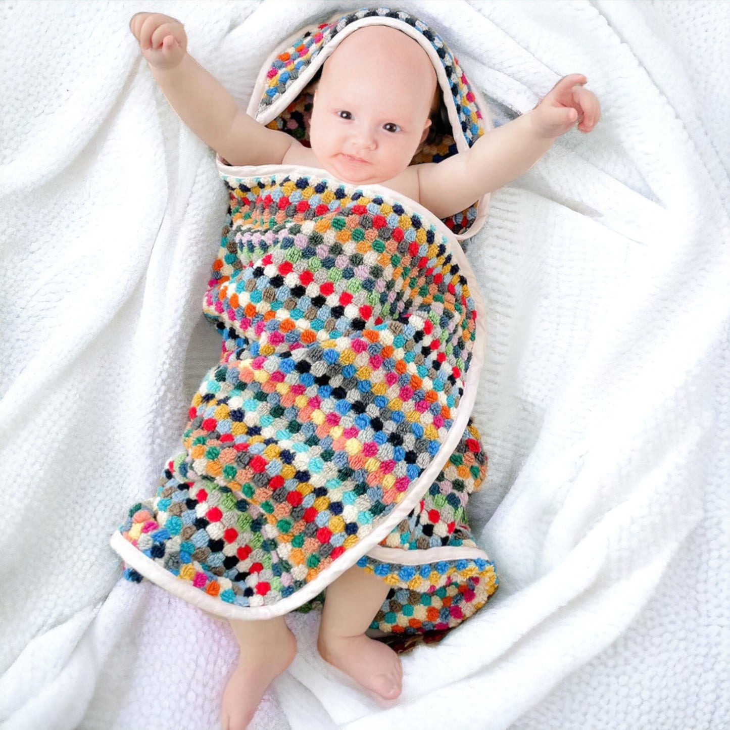 Natural Cotton Hand Woven Turkish Terry Baby Towel