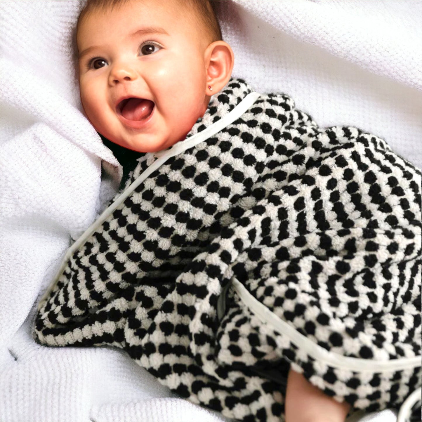 Natural Cotton Hand Woven Turkish Terry Baby Towel