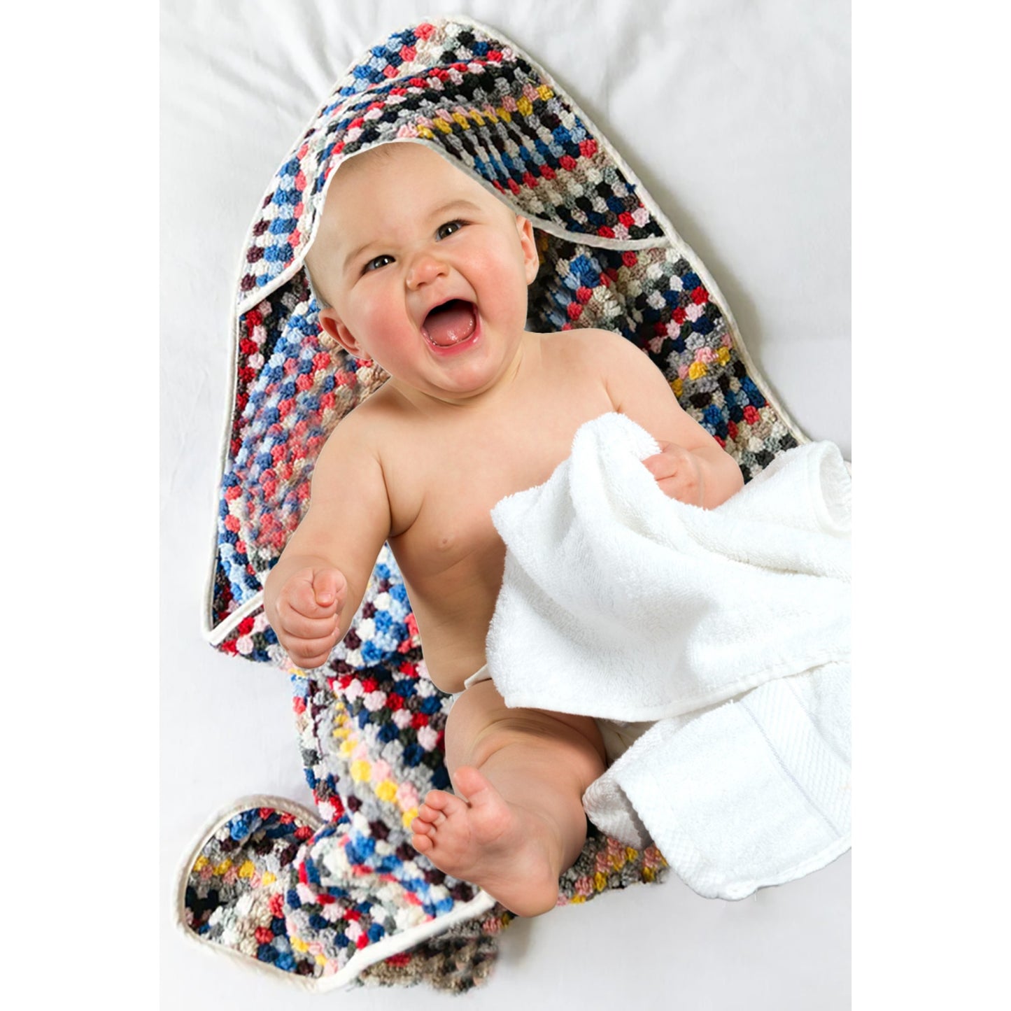 Natural Cotton Hand Woven Turkish Terry Baby Towel