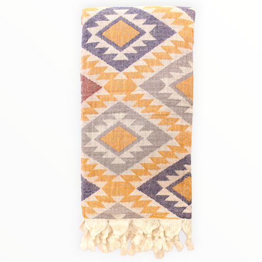 Natural Cotton Hand Woven Turkish Towel Pestemal