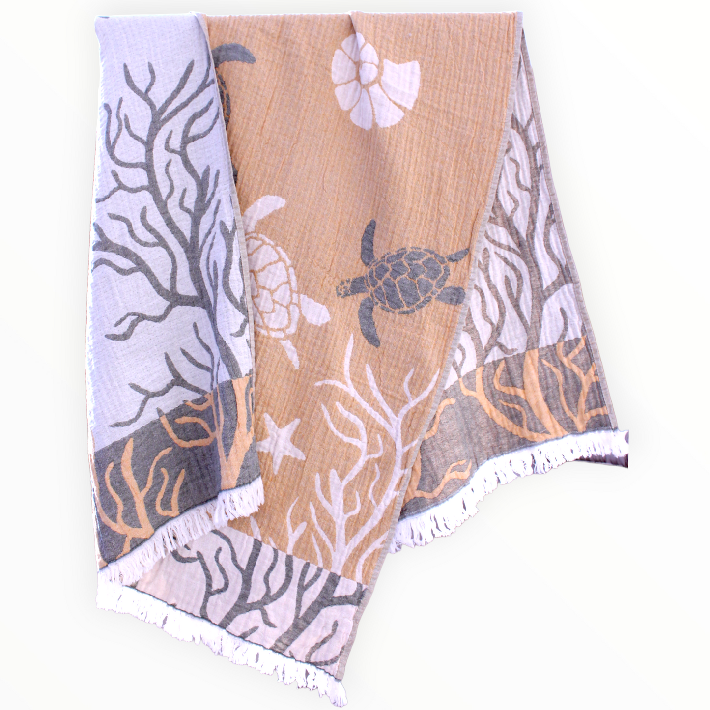 Natural Cotton Hand Woven Turkish Towel Pestemal