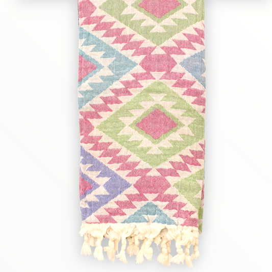 Natural Cotton Hand Woven Turkish Towel Pestemal