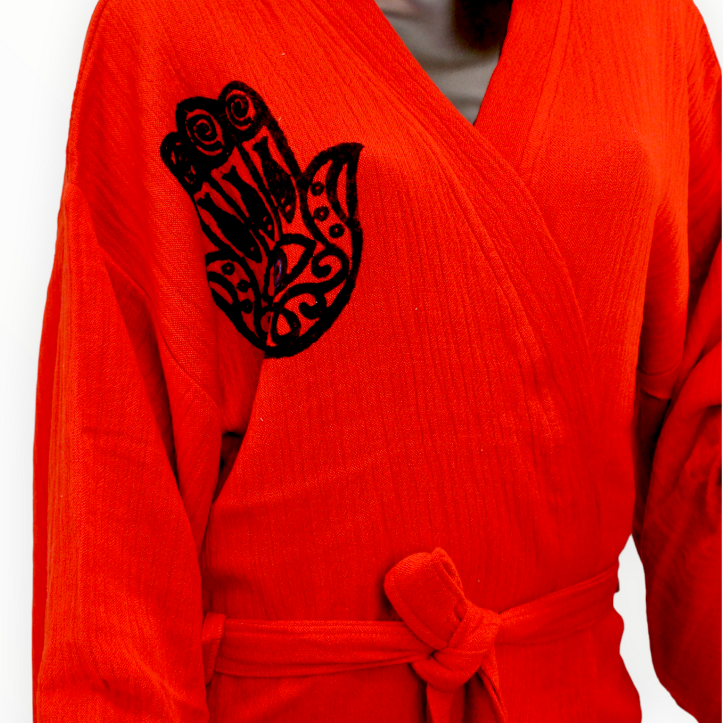 Natural Cotton Kimono Jacket Pants Set