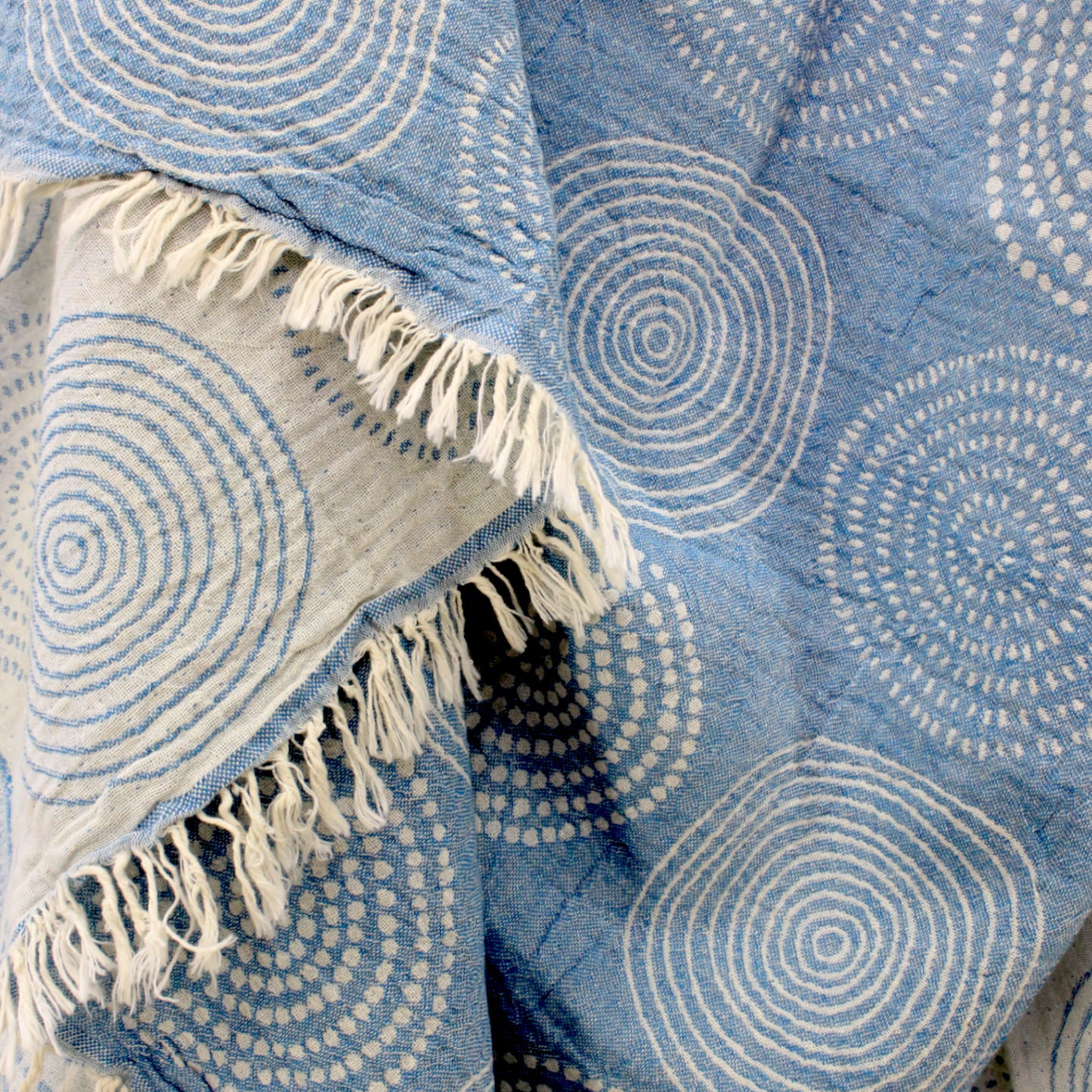 Natural Cotton Mandala Turkish Towel Pestemal