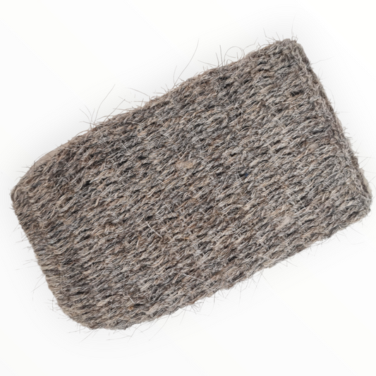 Natural Mohair Hand Woven Glove Wash Cloth