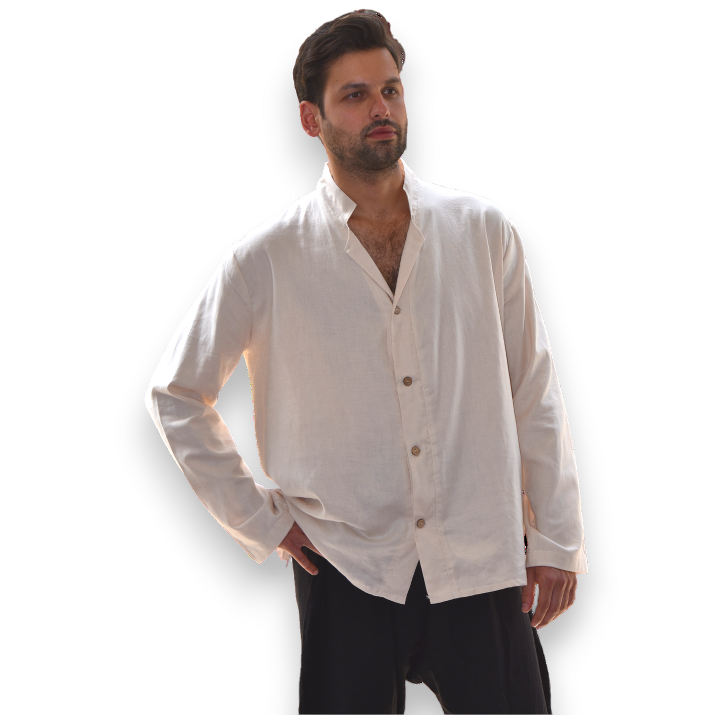 Natural Turkish Cotton Hand Made Men Shirt