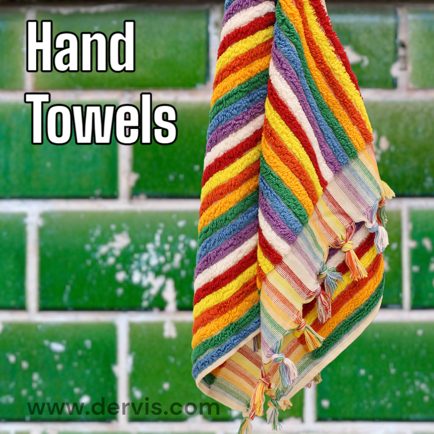 Natural Turkish Cotton Terry Hand Towels