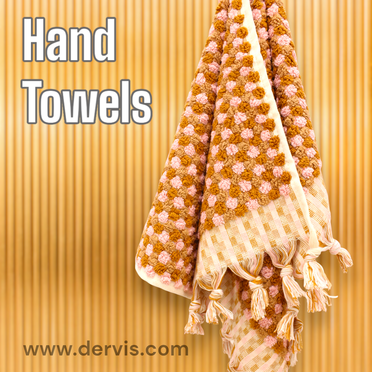 Natural Turkish Cotton Terry Hand Towels