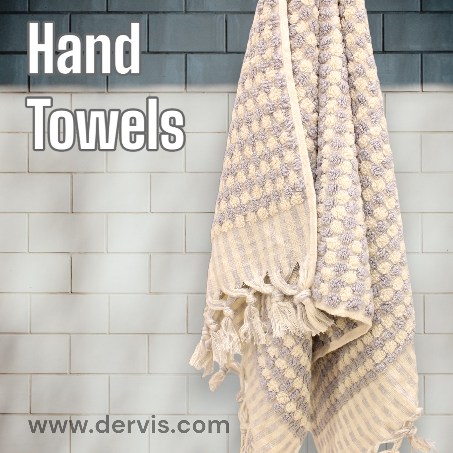 Natural Turkish Cotton Terry Hand Towels