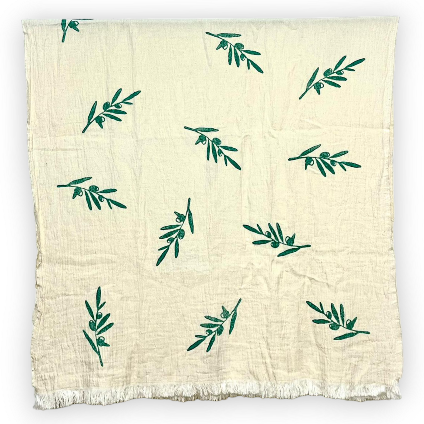 Olive Branch Turkish Towel Pestemal - Beach Towel
