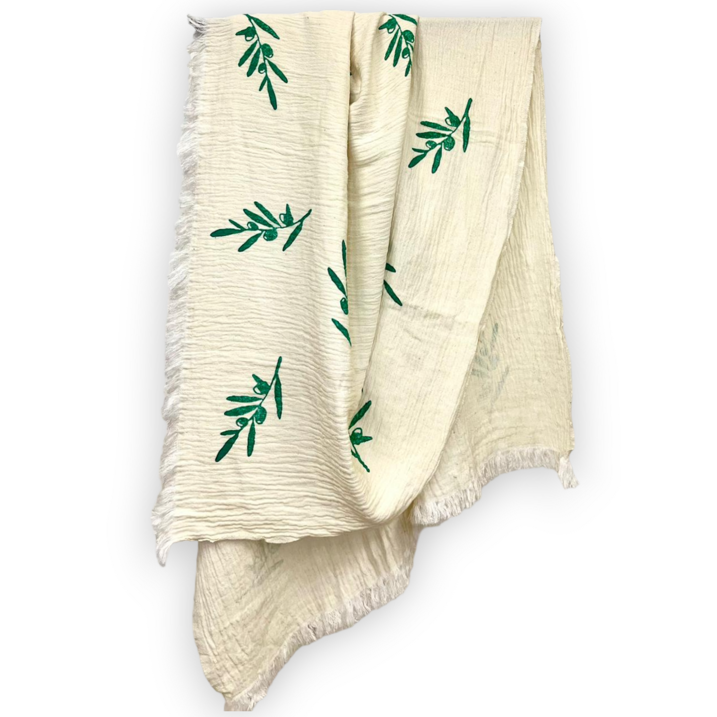 Olive Branch Turkish Towel Pestemal - Beach Towel