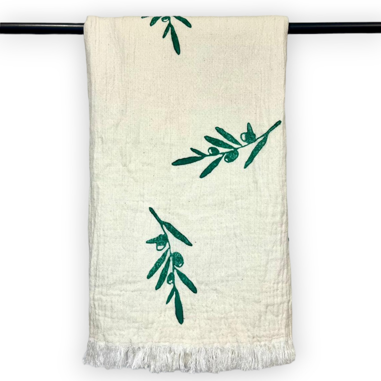 Olive Branch Turkish Towel Pestemal - Beach Towel