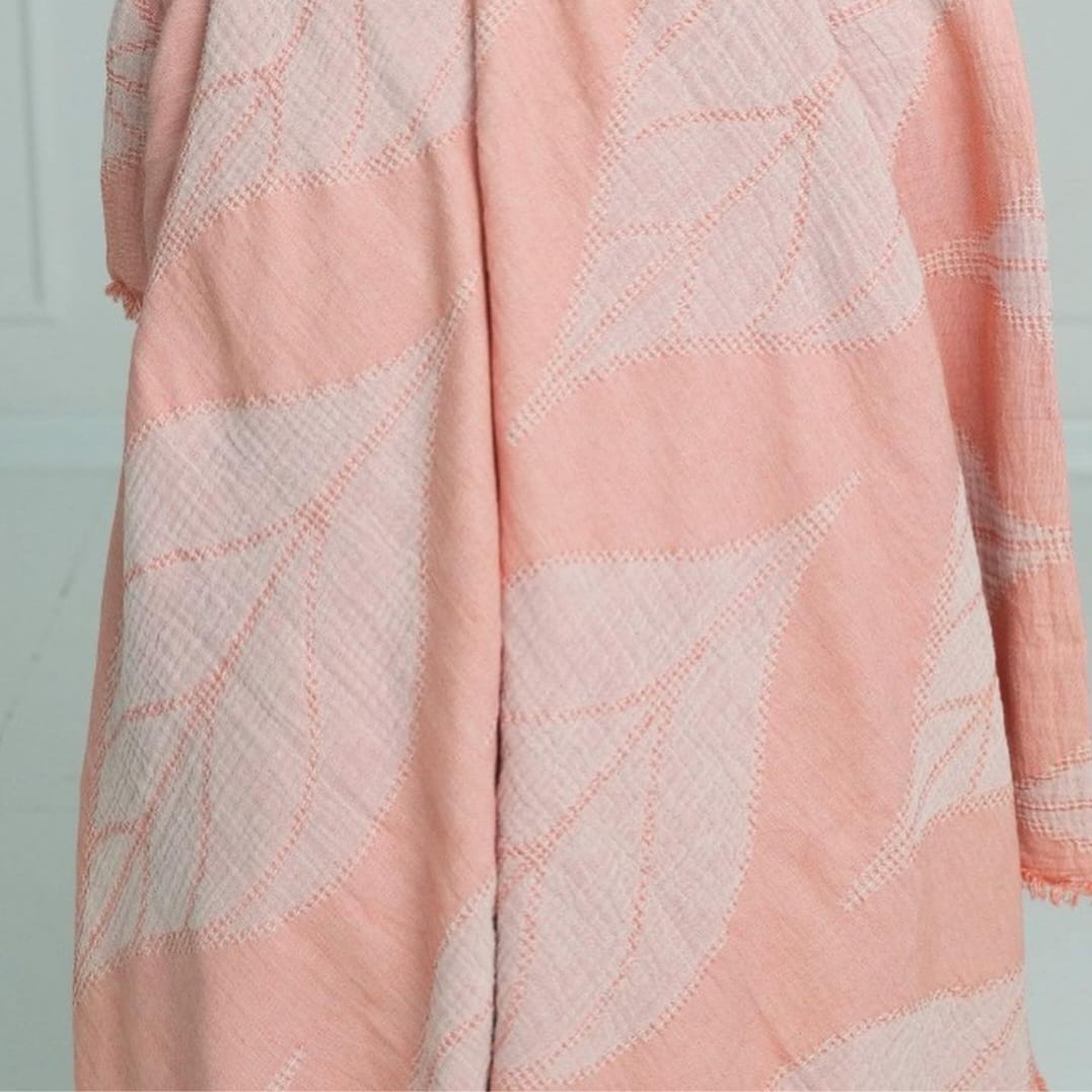 Natural Cotton Muslin Bed Cover  Gauze Blanket